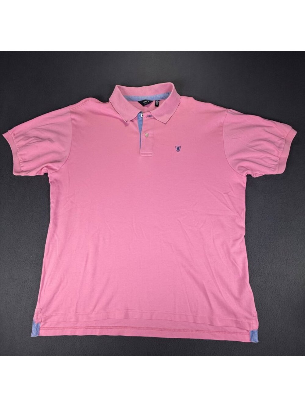 Lincs DC & Co Polo Shirt Golf Pink Short Sleeve